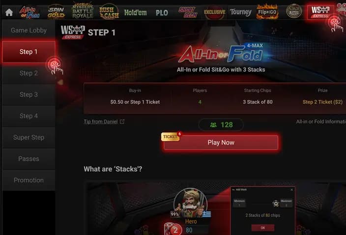 Запуск AoF Sit & Go в клиенте ПОКЕРОК
